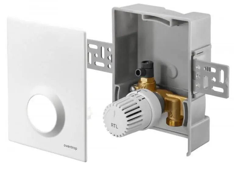 Die Regelung der Sockelheizleiste der SHL-Wärmetechnik mit einem Rücklauftemperaturbegrenzer oder einer RTL-Box.